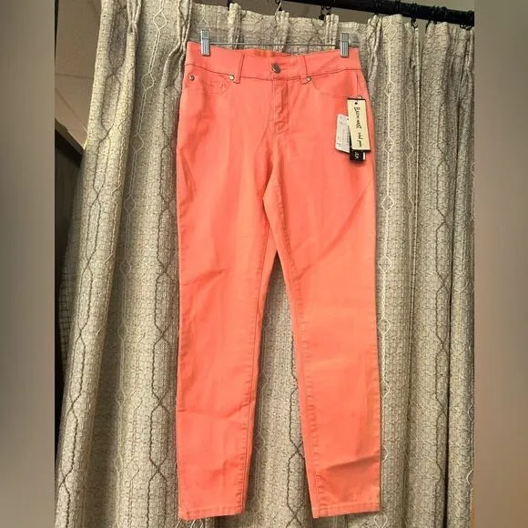 New Tribal Jeans Peach Stretch Skinny Jeans