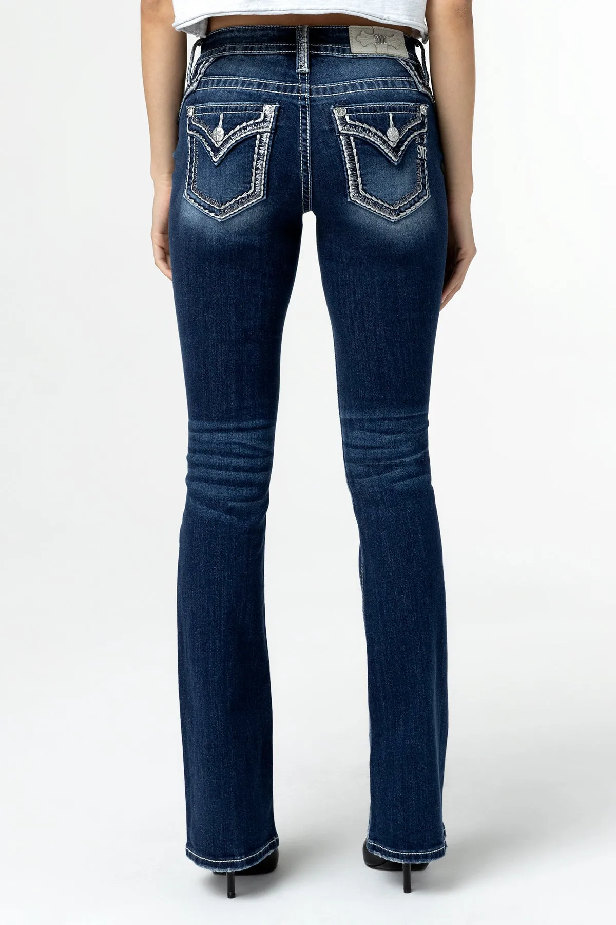 Nora Stitched Bootcut Jeans