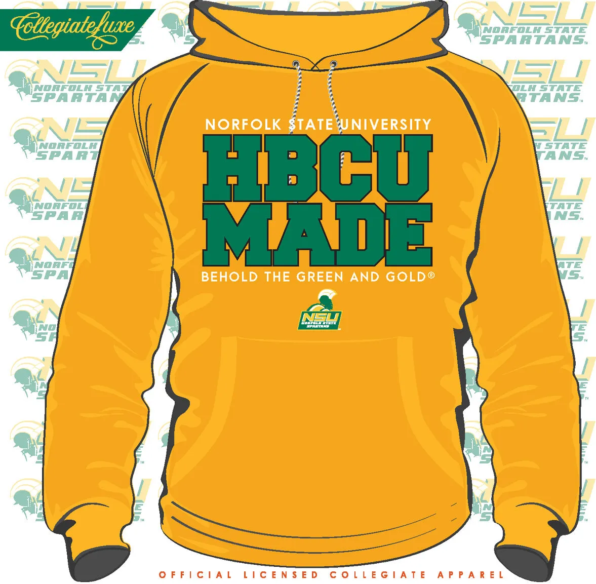 NORFOLK ST. | HBCU MADE Gold Unisex Hoodies (**)