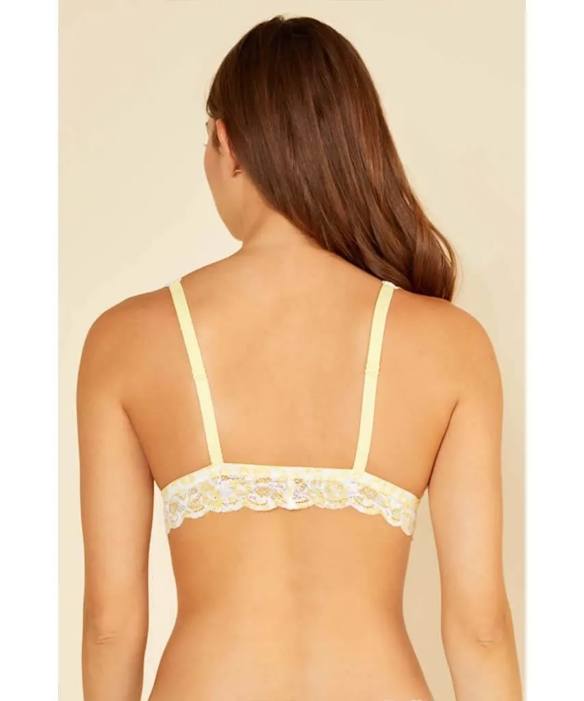 NSN Tall Triangle Bralette Animal Limone