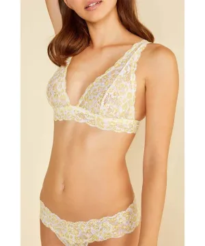 NSN Tall Triangle Bralette Animal Limone