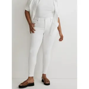 NWT Madewell 9&quot; Mid-Rise Skinny Crop Jeans in Pure White - Size 32
