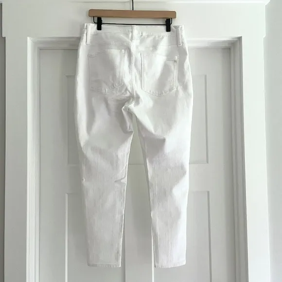 NWT Madewell 9&quot; Mid-Rise Skinny Crop Jeans in Pure White - Size 32