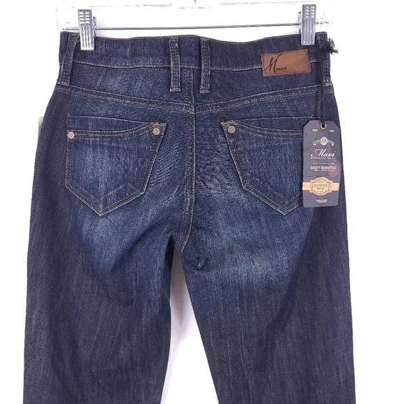 NWT Mavi Molly Bootcut Jeans Size 26 Mid Rise Dark Wash