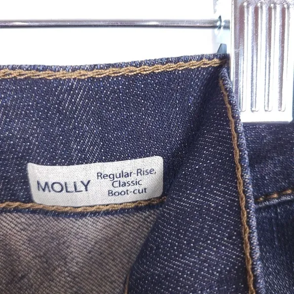 NWT Mavi Molly Bootcut Jeans Size 26 Mid Rise Dark Wash