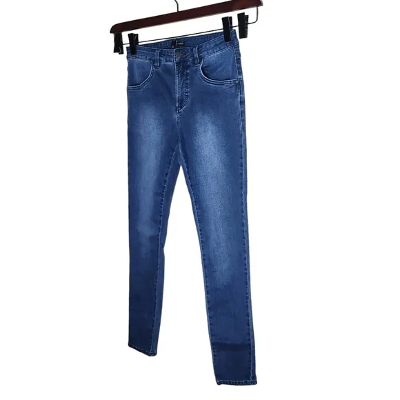 NWT Universal Standard Seine women's blue cotton high rise skinny jeans Large
