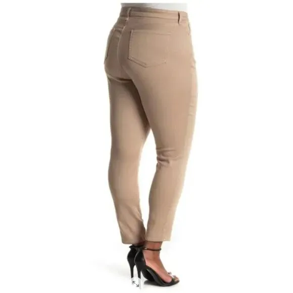 NYDJ Petite Ami Skinny Leggings Jeans Pale Oak Tan Lift X Tuck {H27}
