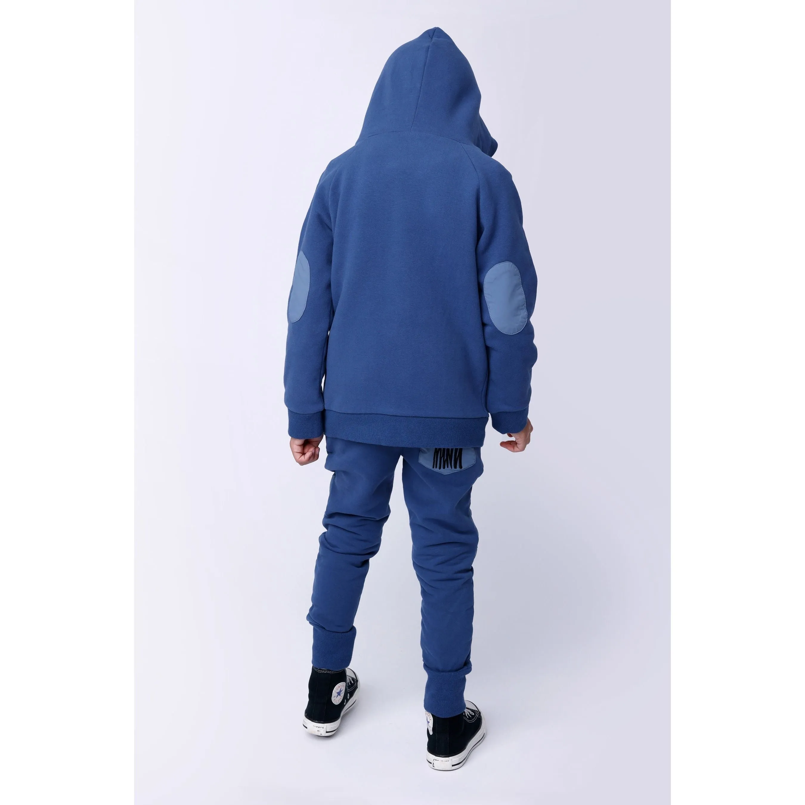 Nylon Patch Furry Zip Up