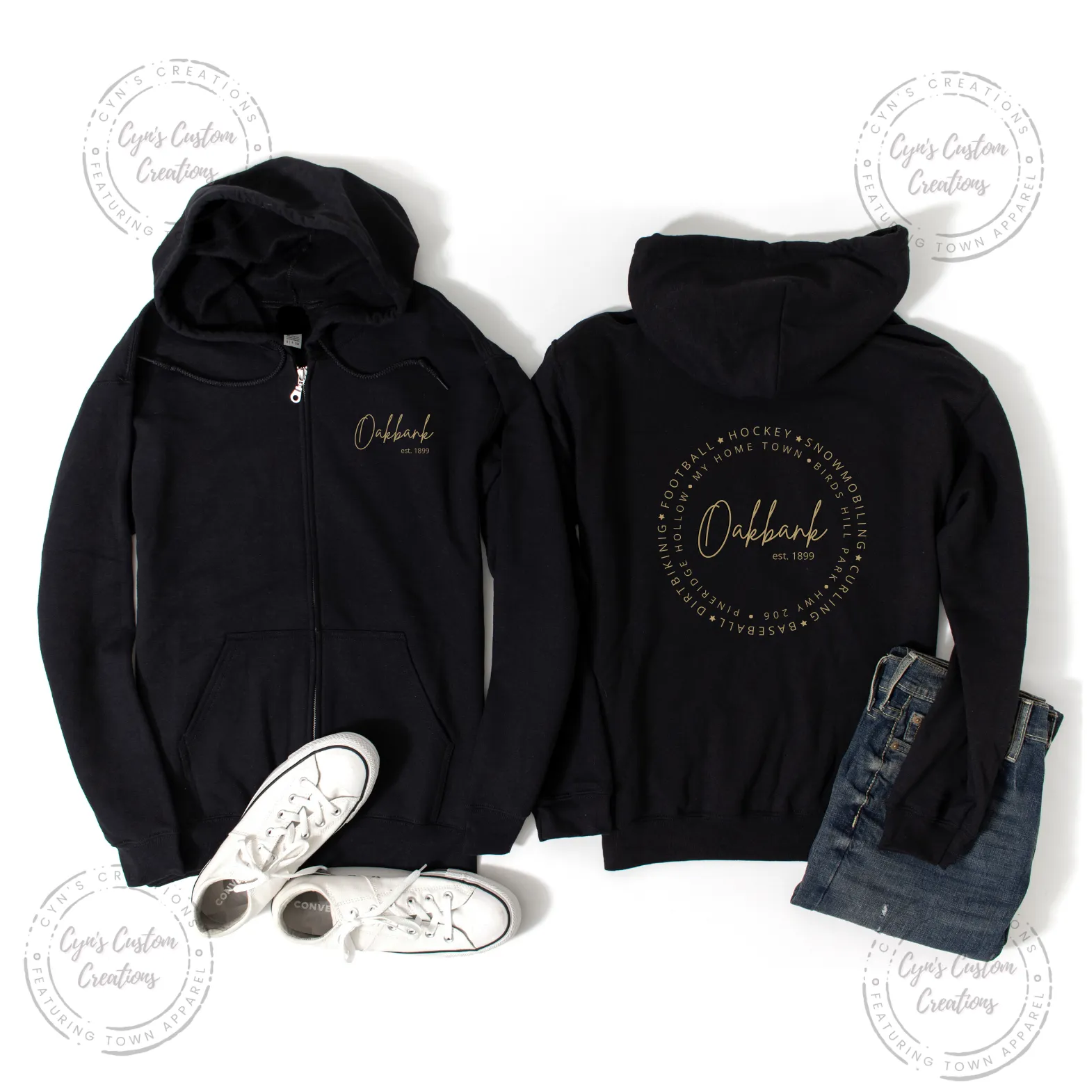 Oakbank CozyZip Hoodies - My Home Town