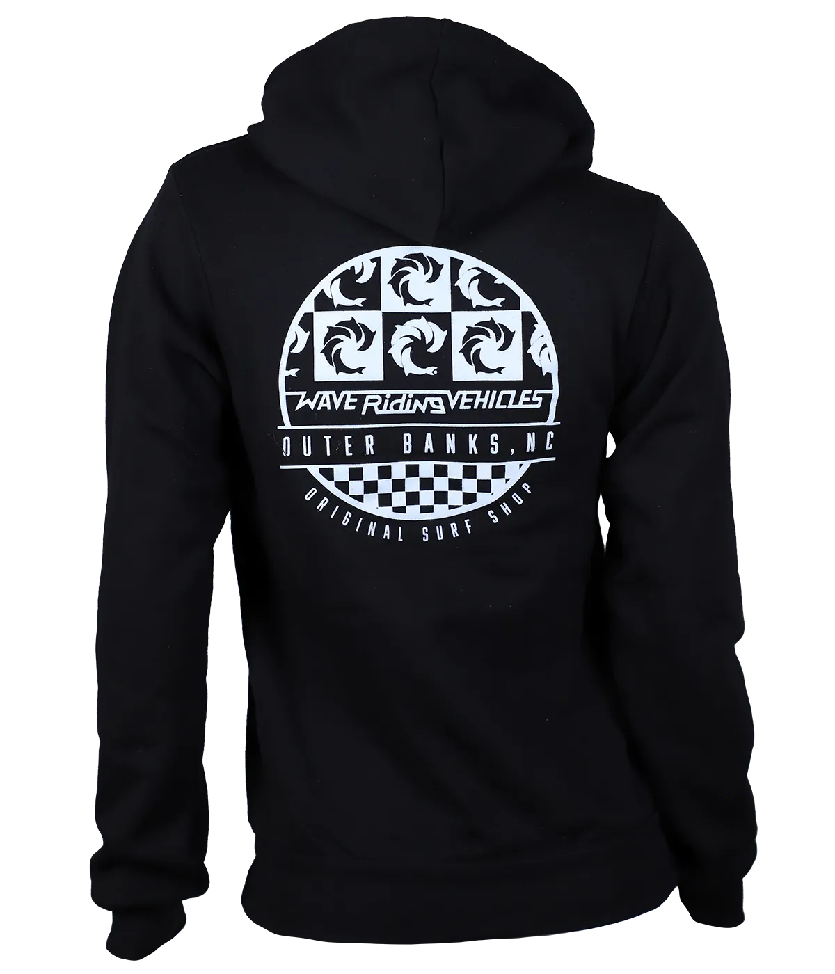 OBX Wall  Ladies Zip Hooded Sweatshirt
