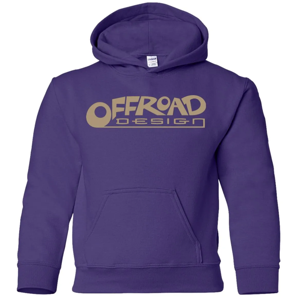 Offroad Design beige logo G185B Gildan Youth Pullover Hoodie