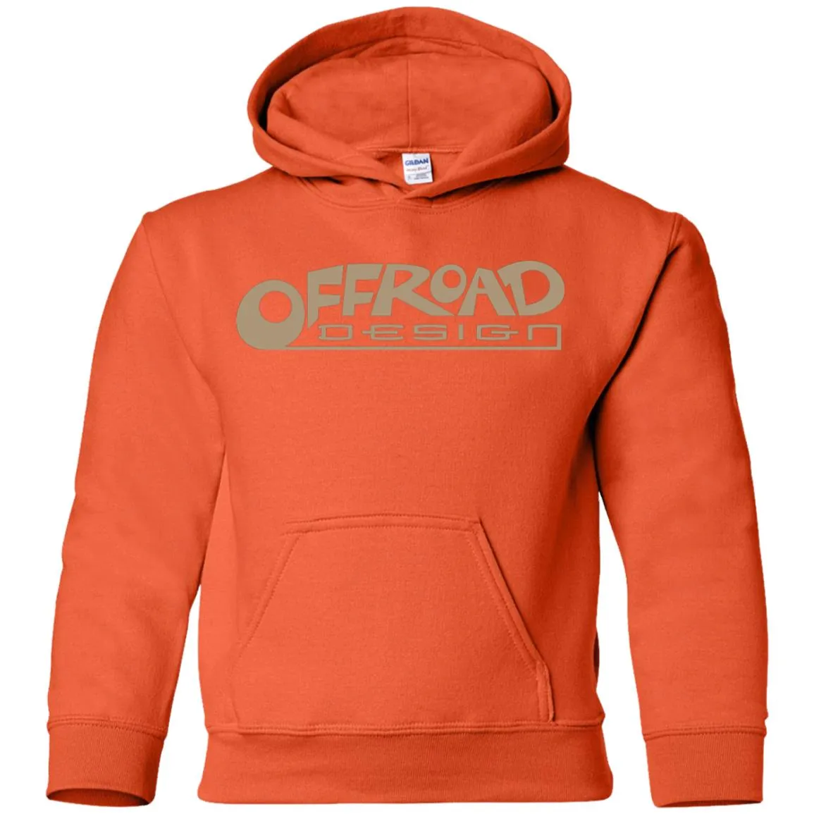 Offroad Design beige logo G185B Gildan Youth Pullover Hoodie