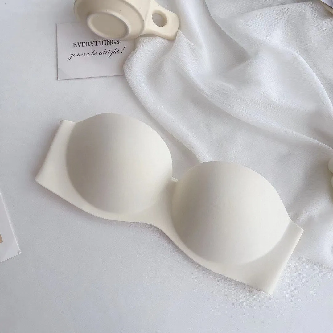 Only A Bra 1/2 Half Cup Seamless Women's Lingerie - One-Piece Bralette, Strapless Boob Tube Top