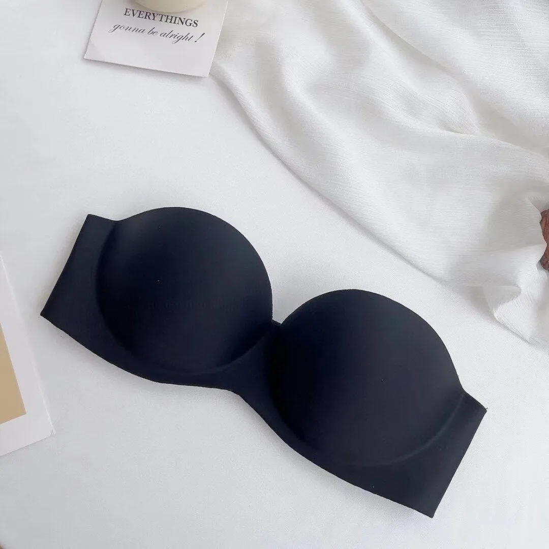 Only A Bra 1/2 Half Cup Seamless Women's Lingerie - One-Piece Bralette, Strapless Boob Tube Top