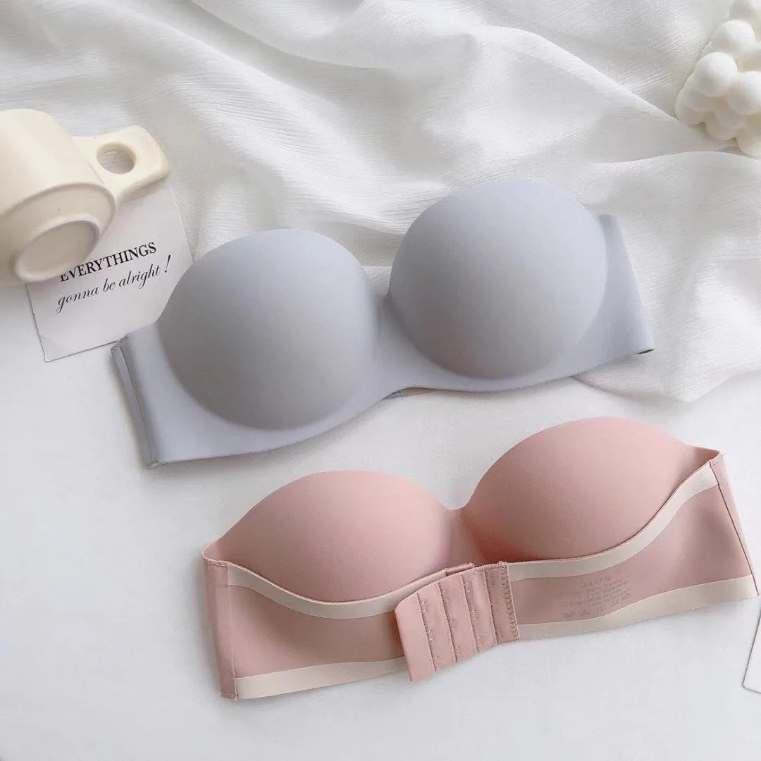 Only A Bra 1/2 Half Cup Seamless Women's Lingerie - One-Piece Bralette, Strapless Boob Tube Top