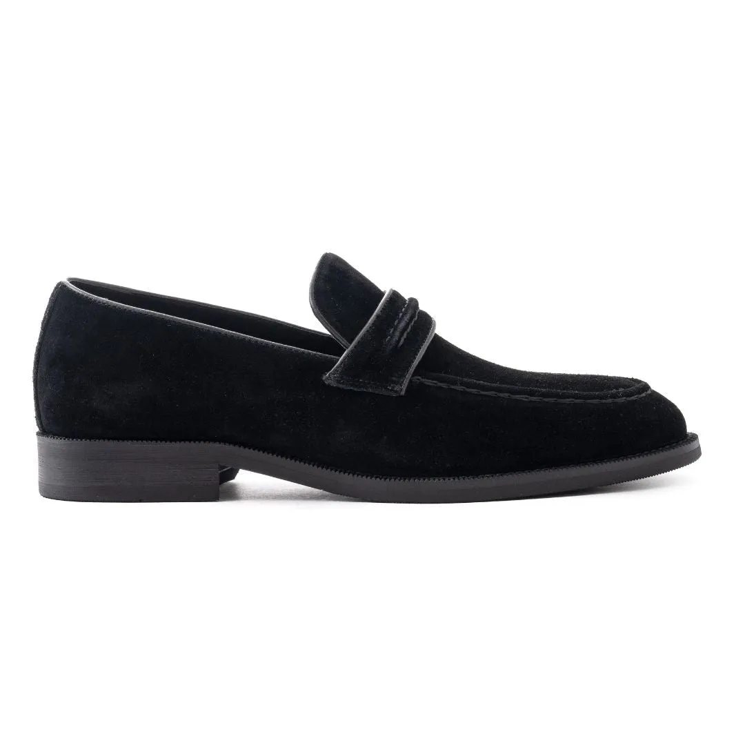 OURTHREE Andrew Suede Leather Loafers Men - BLK