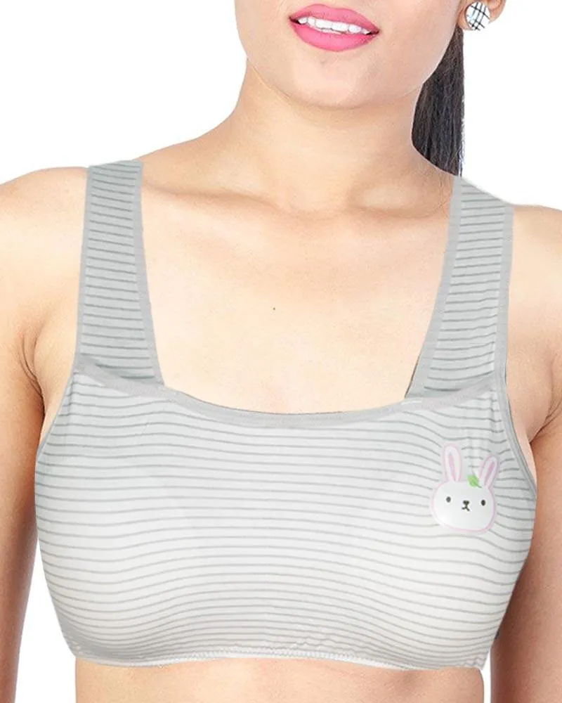 Pack of 2 -  Comforts Cotton Bra for Women, Wirefree Bra For Ladies