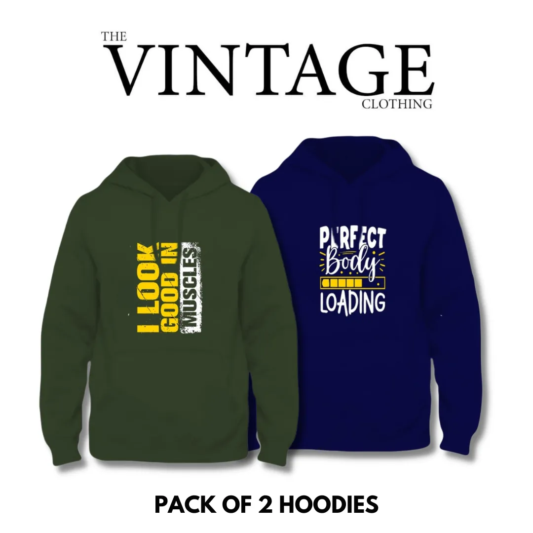 Pack of 2 Printed Hoodies