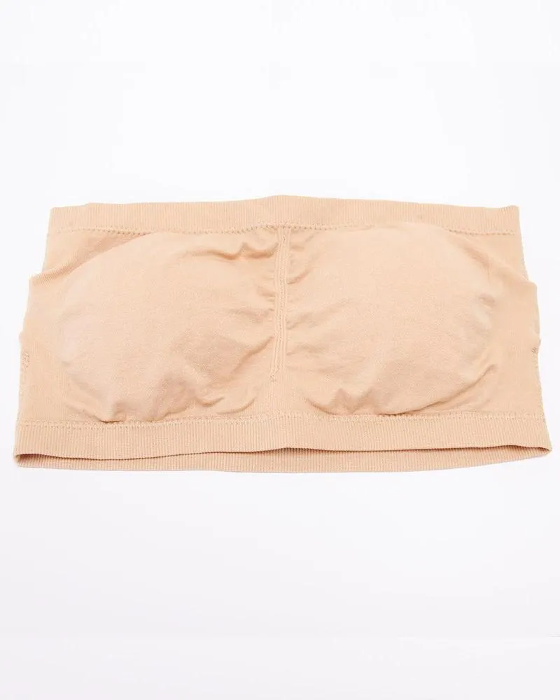 Pack of 3 - Sexy Tube Padded Top Bandeau Stretchable Strapless Bra
