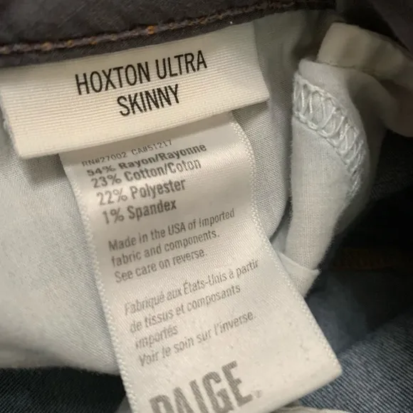PAIGE HOXTON ultra skinny