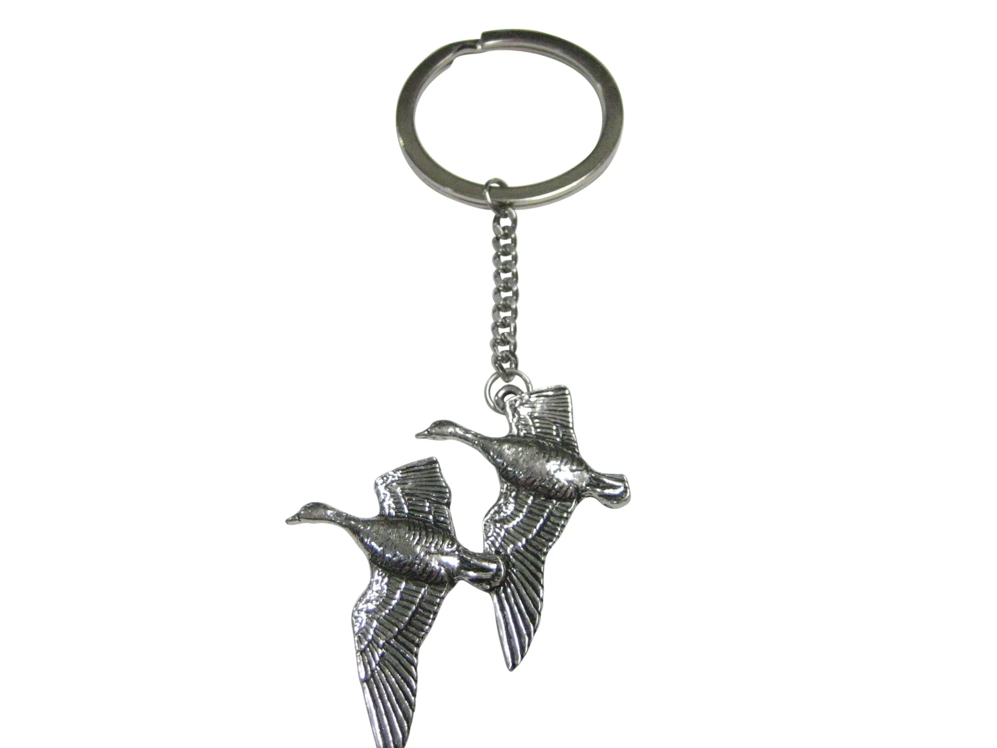Pair of Duck Birds Pendant Keychain