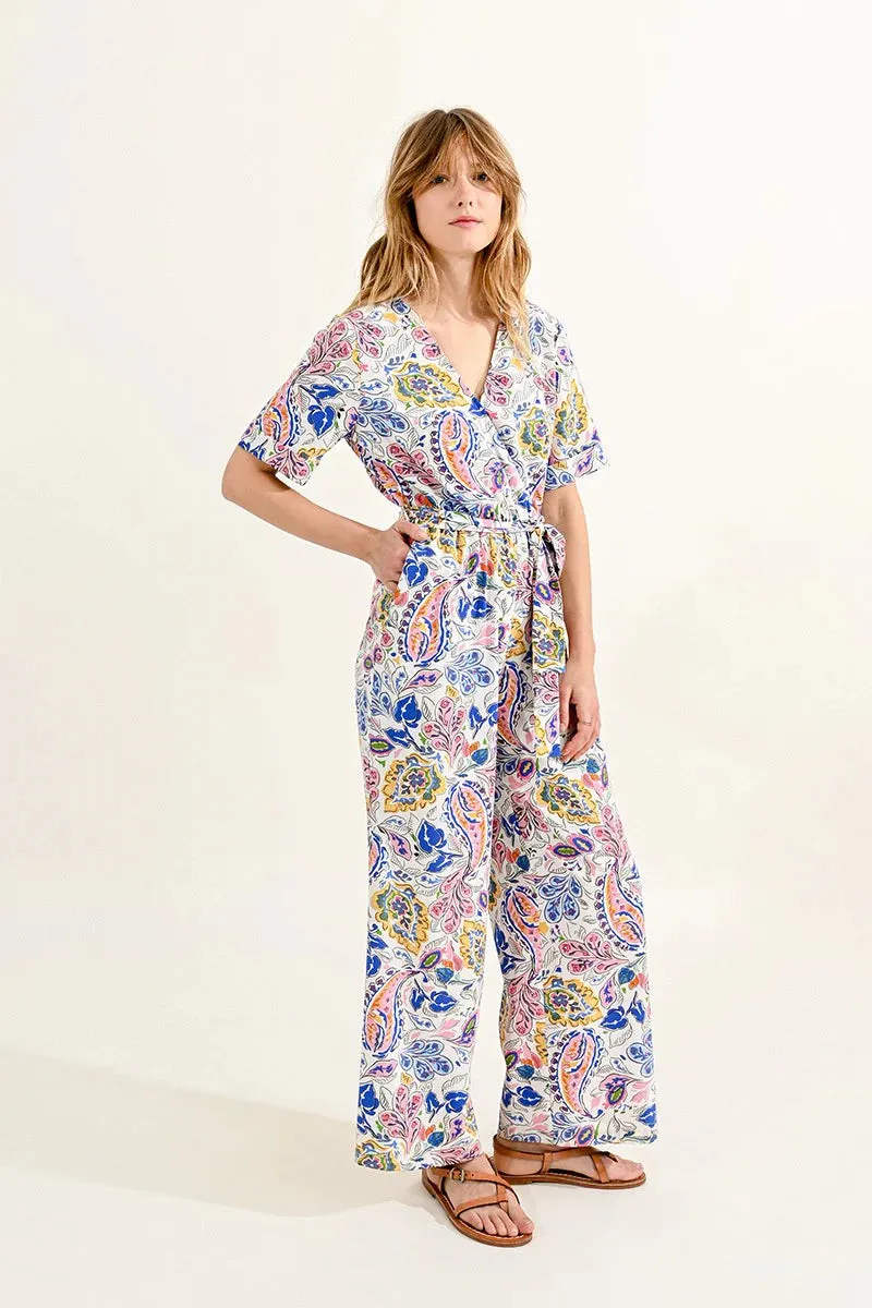 Paisley Print Jumpsuit