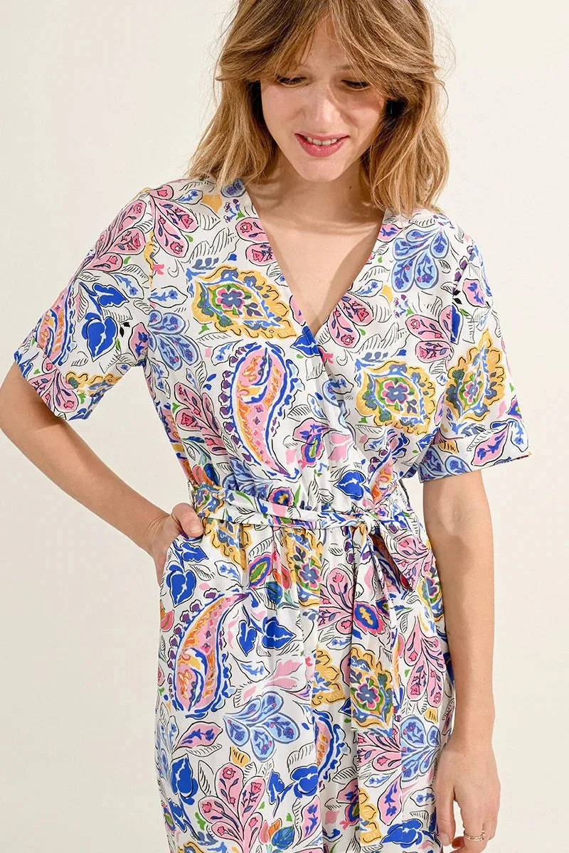 Paisley Print Jumpsuit