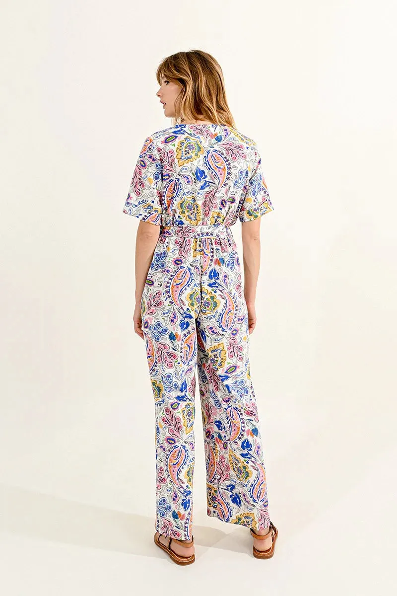 Paisley Print Jumpsuit