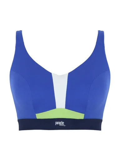 Panache Ultra Perform Wired Non Padded Sports Bra Blue