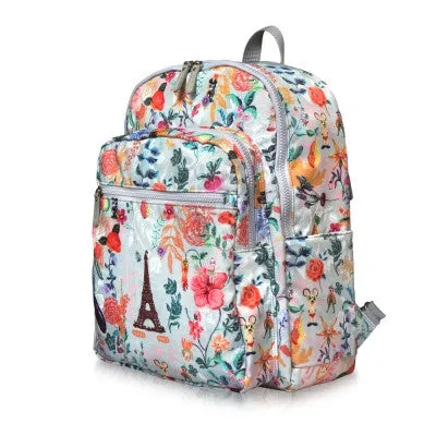 Paris Garden Backpack Roses Navy - Nathalie Lete