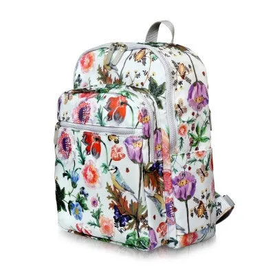 Paris Garden Backpack Roses Navy - Nathalie Lete