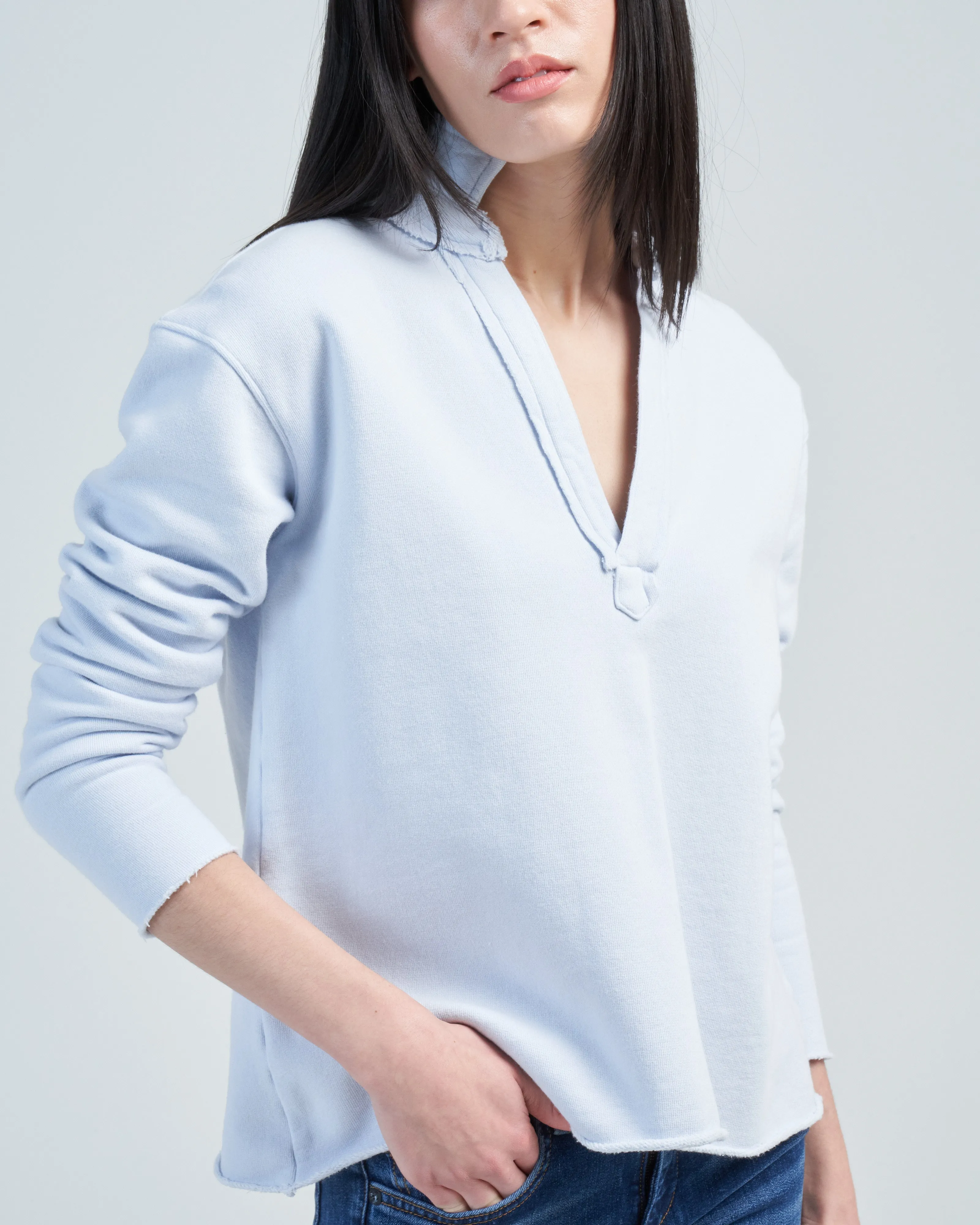 patrick popover henley triple fleece