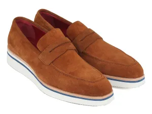 Paul Parkman Men's Camel Suede Loafers