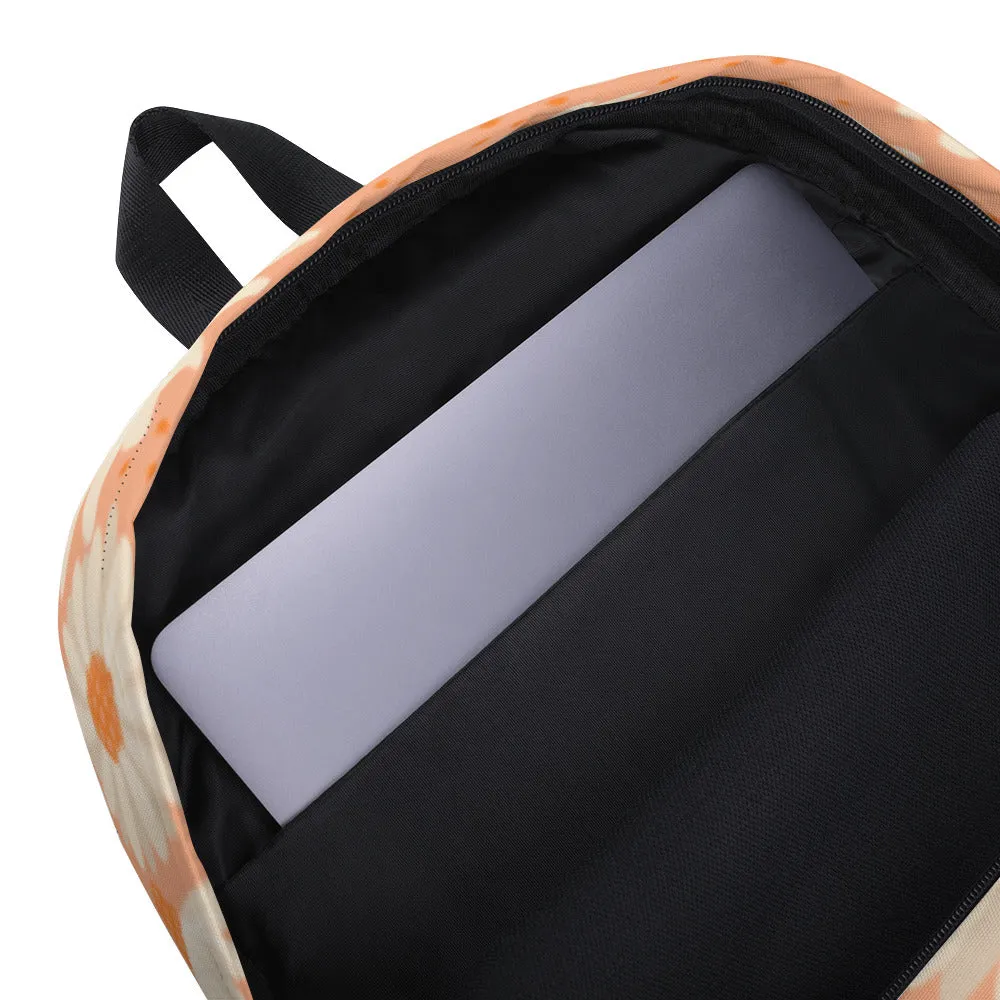 Peach Daisies Backpack - OG Hippie Chick
