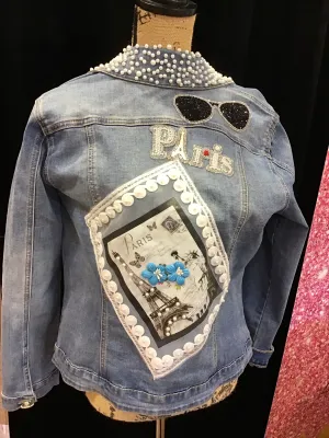 Pearls of Paris Denim Jacket