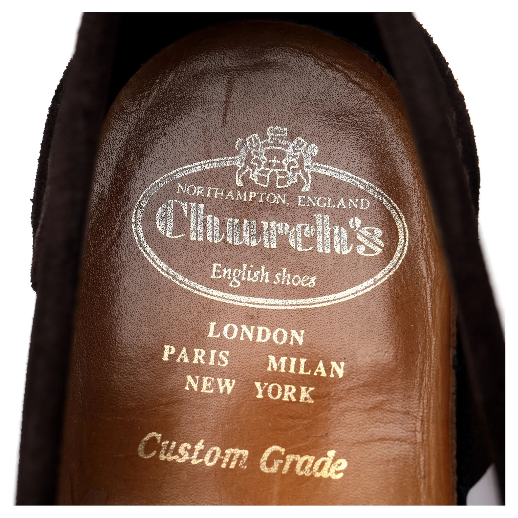 'Pembrey' Dark Brown Suede Loafers UK 8.5 F