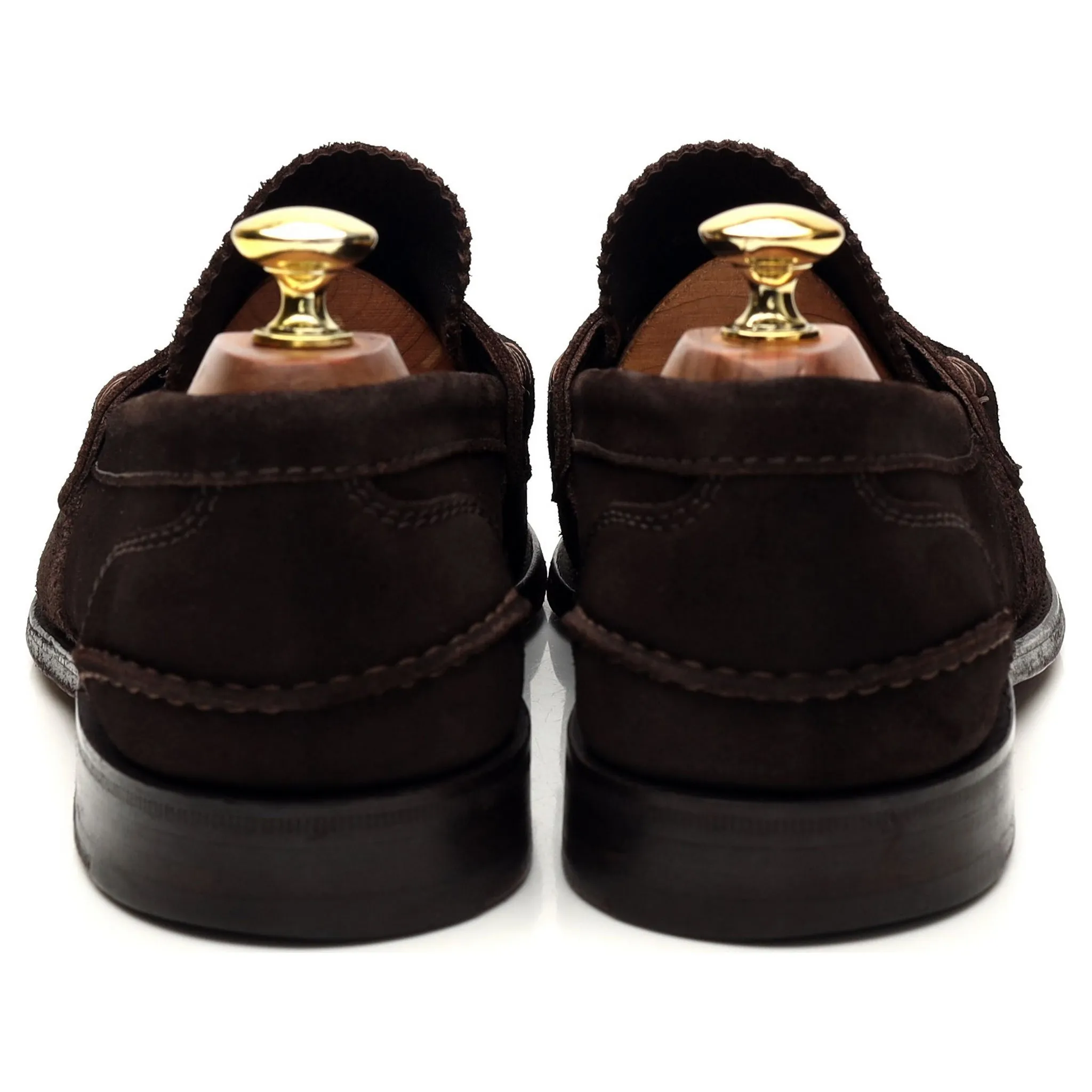 'Pembrey' Dark Brown Suede Loafers UK 8.5 F