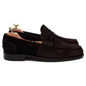 'Pembrey' Dark Brown Suede Loafers UK 8.5 F