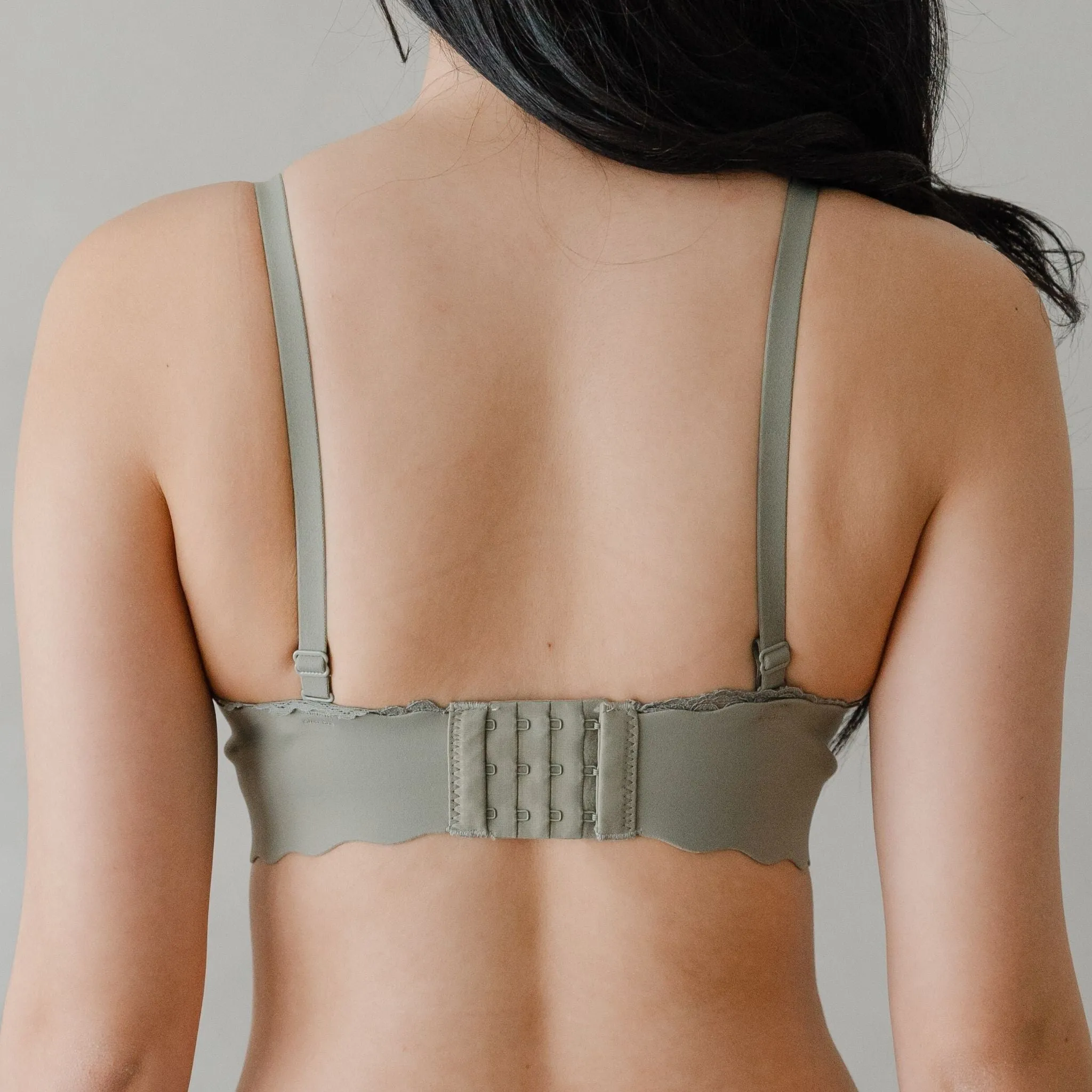 Perky Lift! Lash-Lace Seamless Push Up Wireless Bra in Sunset Sage