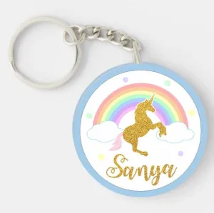 Personalised Unicorn Keychain