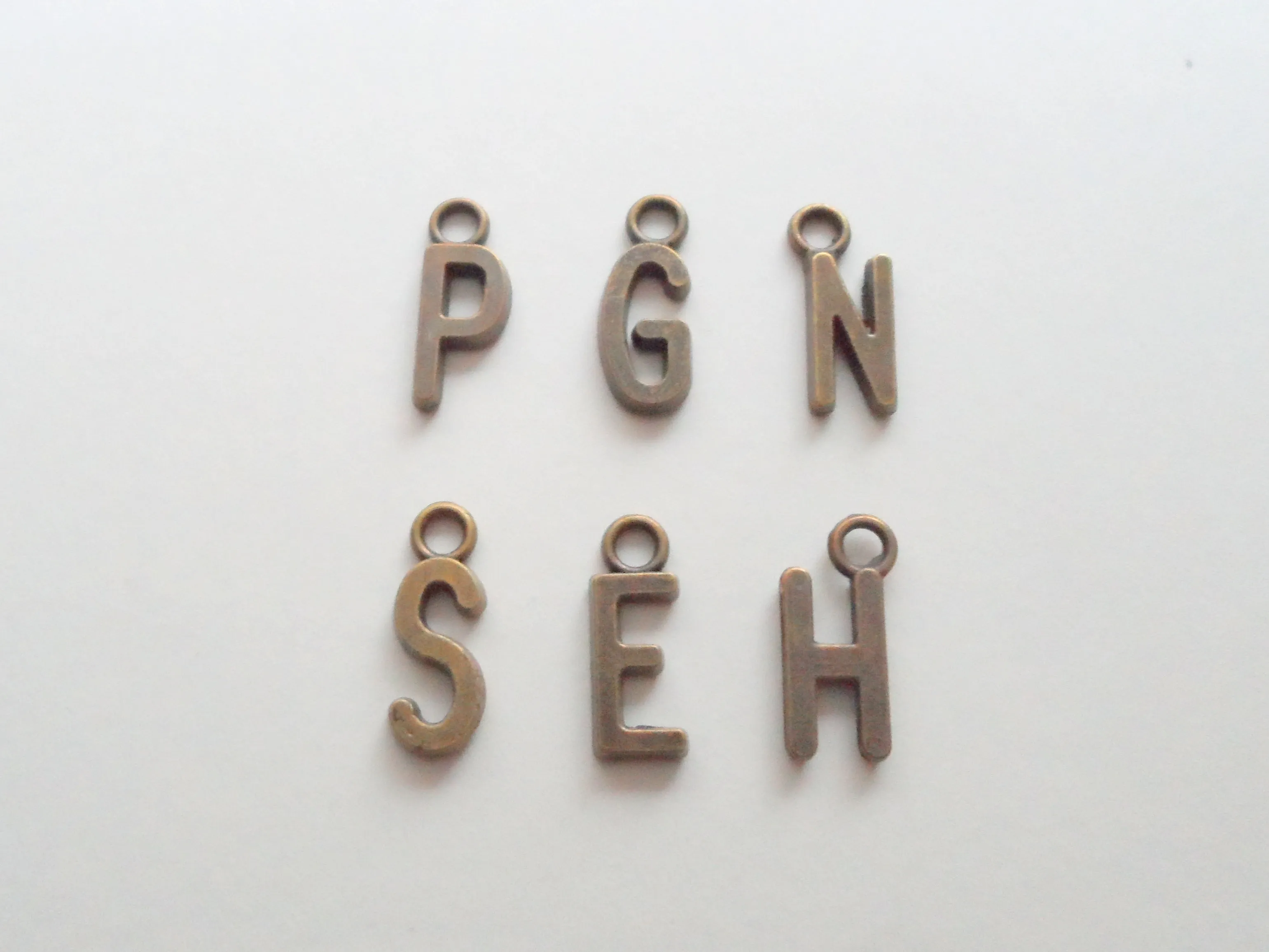 Personalized & Matching Couples/Friends Compass Keychains with Customizable Letter Charms