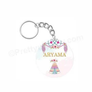 Personalized Boho Keychain