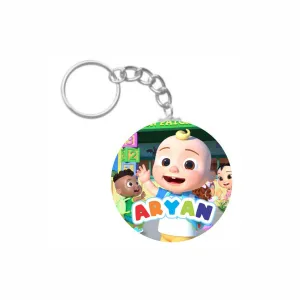Personalized Cocomelon Keychain