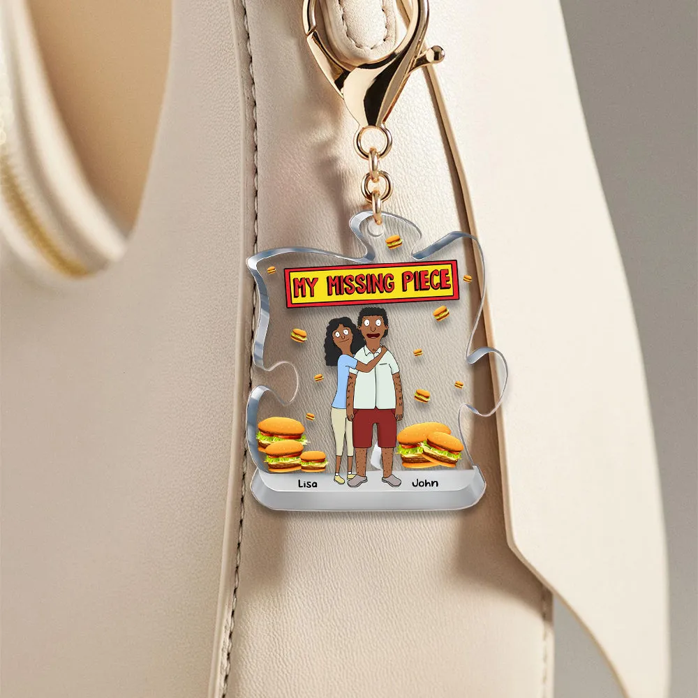 Personalized Gifts For Couple Keychain My Missing Piece 03OHMH140225HG