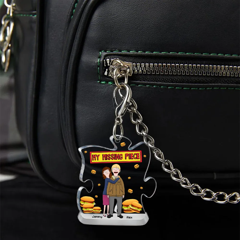 Personalized Gifts For Couple Keychain My Missing Piece 03OHMH140225HG