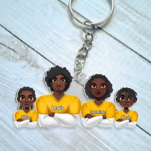 Personalized Gifts For Football Lover Family Keychain 032QHHU200125HG
