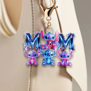 Personalized Gifts For Mom Keychain Galaxy Mom 03OHDT040425