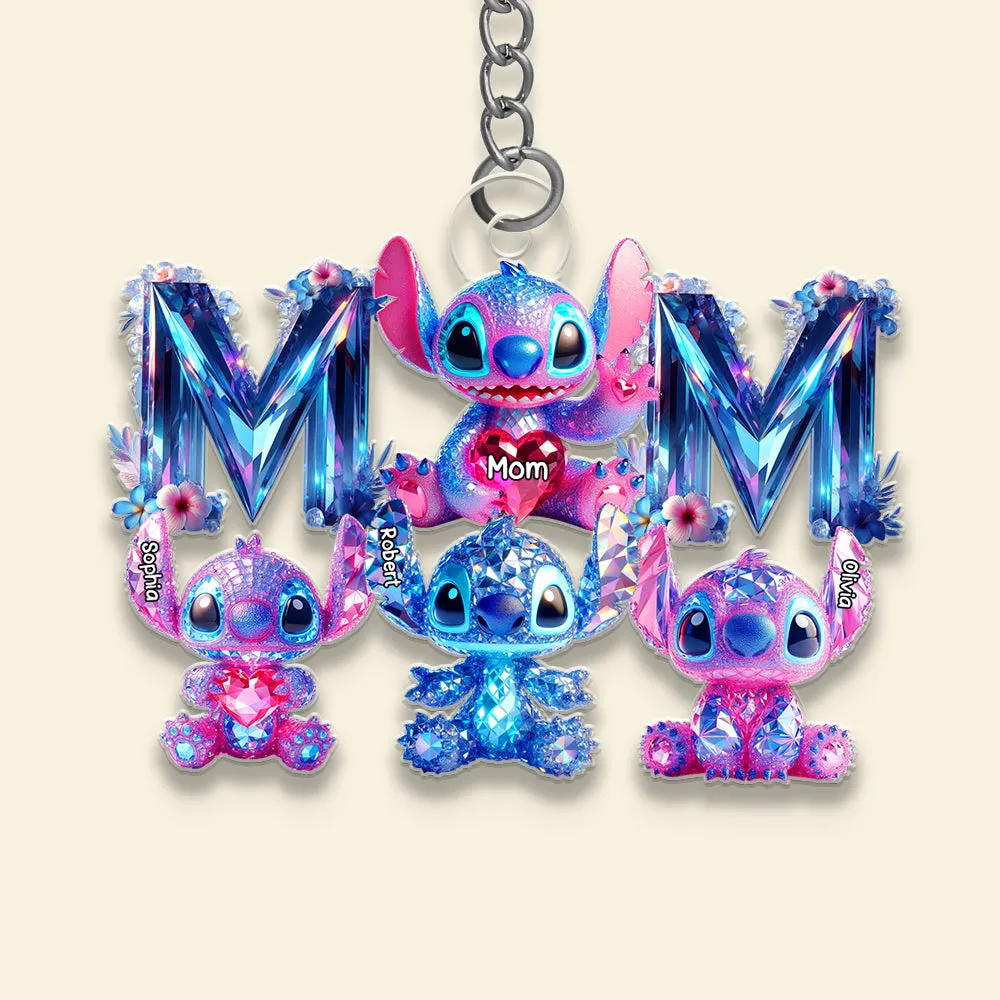 Personalized Gifts For Mom Keychain Galaxy Mom 03OHDT040425