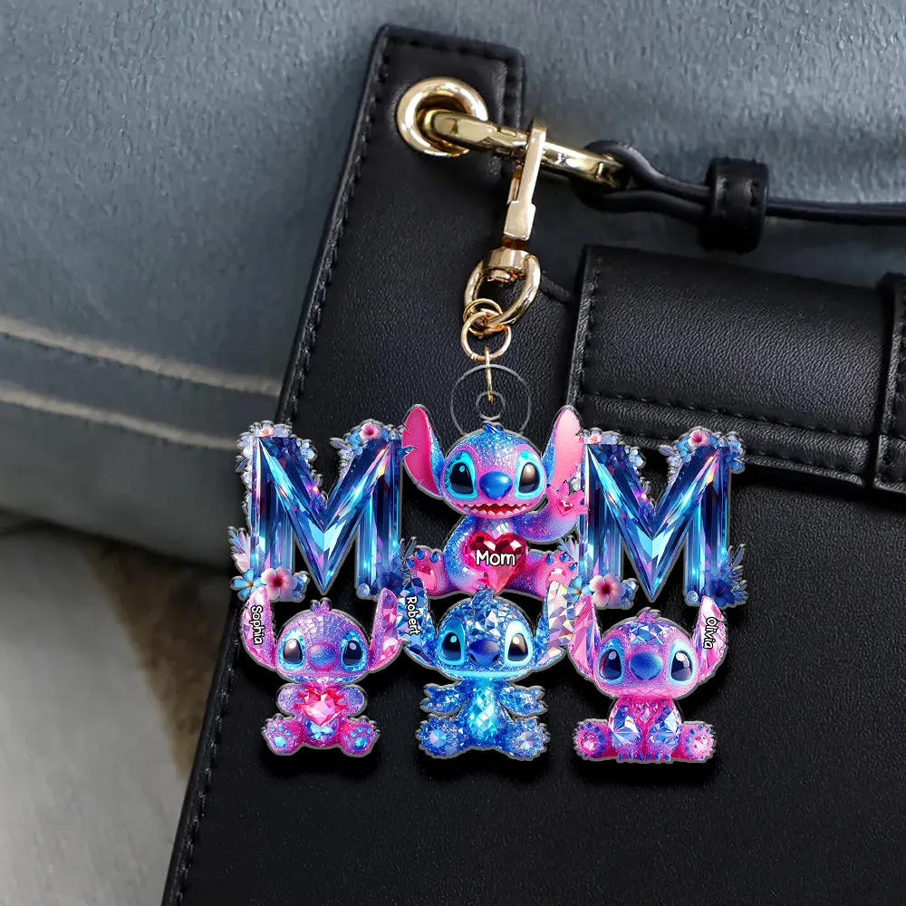 Personalized Gifts For Mom Keychain Galaxy Mom 03OHDT040425