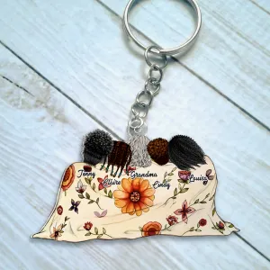 Personalized Gifts For Mom Keychain Mom And Daughters 02QHHU250225HH